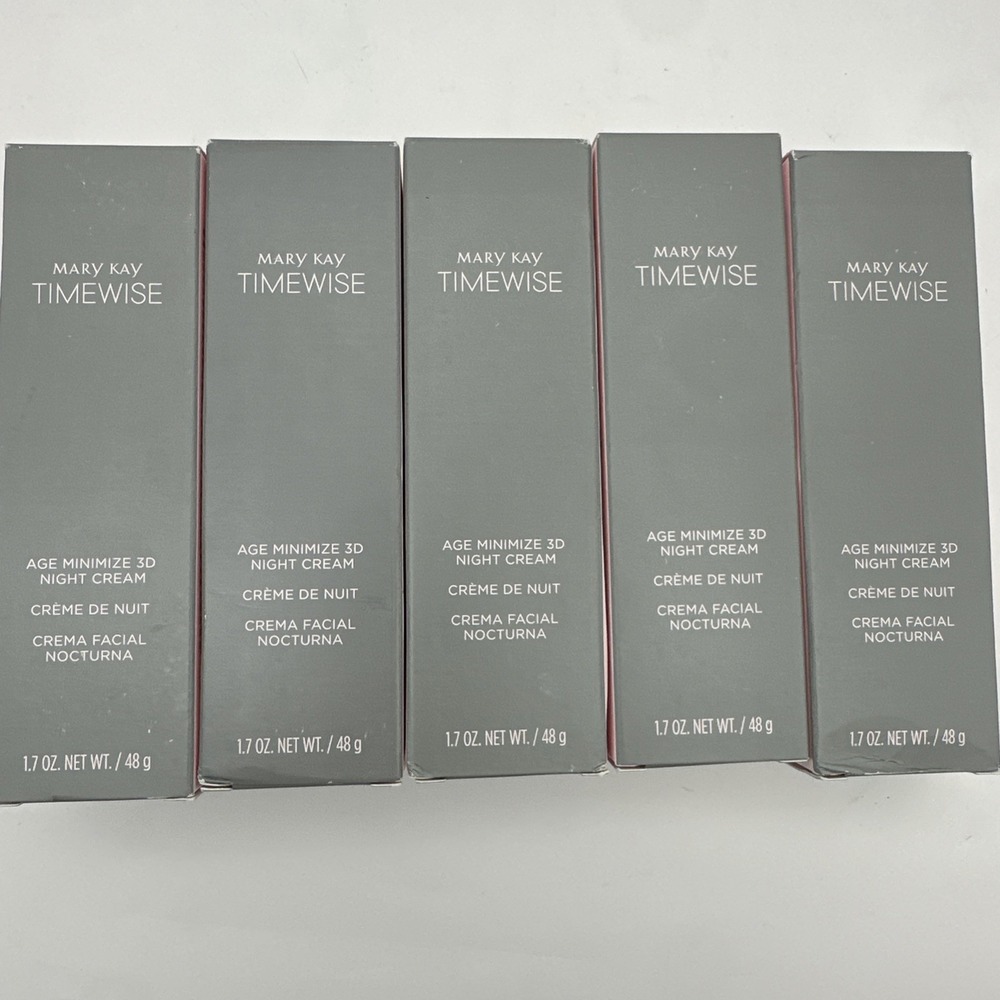 5x Mary Kay Timewise Age Minimize 3D Night Cream Normal-Dray Skin 089006 NOS